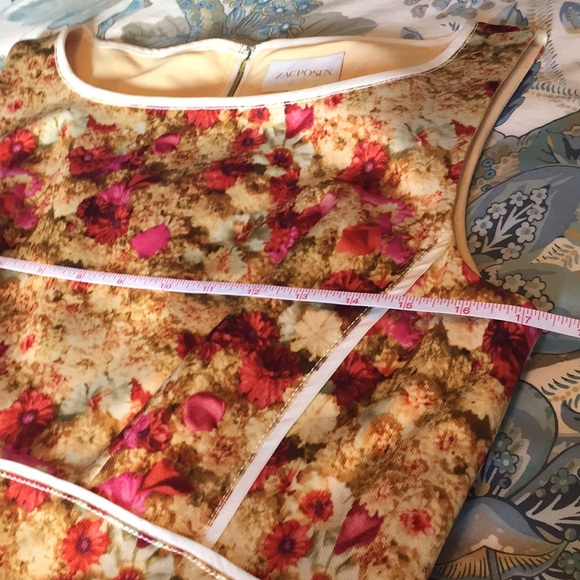 Zac Posen Floral Dress Size 12 - Picture 7 of 8